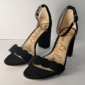Sam Edelman Odila Scallop Block Heel Sandals 6.5
